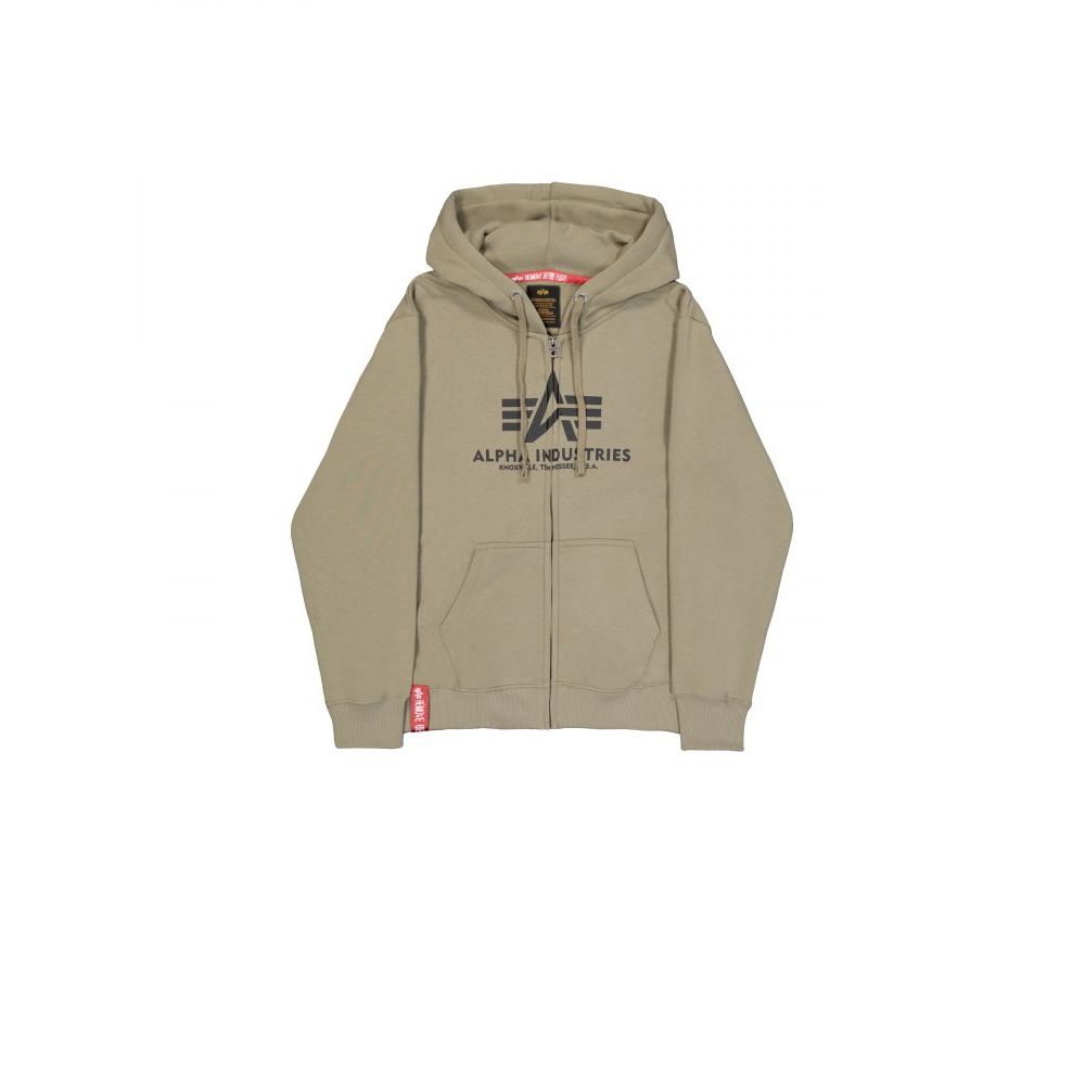 Mikina Basic Big Logo Zip Hoodie - Alpha Industries
